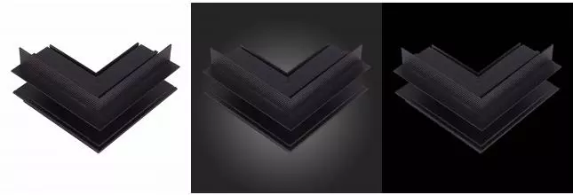 ST007.459.00 Внешний угол-соединитель для встраиваемого магнитного шинопровода ST-Luce Черный