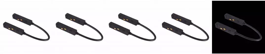 ST006.449.00 Коннектор питания угловой для магнитного шинопровода  ST-Luce Черный