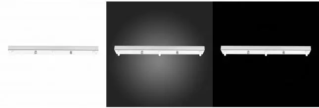 SL001.113.03 Потолочное крепление на 3 лампы (прямоугольное) ST-Luce Хром