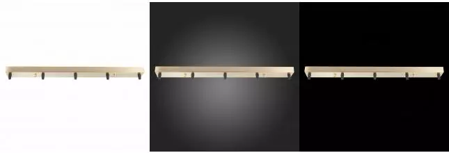 SL001.313.05 Потолочное крепление на 5 ламп (прямоугольное) ST-Luce Бронза