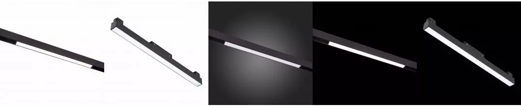ST360.436.12 Магнитный трековый светильник Черный LED 1*12W 3000K 780Lm Ra>90 120 IP20 L406xW22xH44