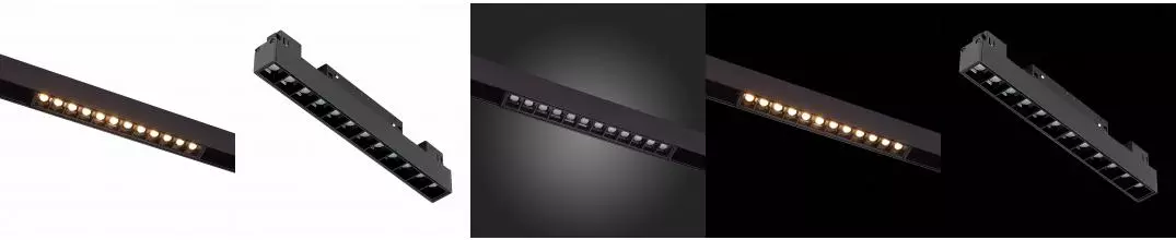 ST361.436.12 Магнитный трековый светильник Черный LED 1*12W 3000K 1 009Lm Ra>90 36° IP20 L222xW22xH4