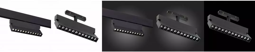 ST362.436.12 Магнитный трековый светильник Чёрный LED 1*12W 3000K 1 009Lm Ra>80 36° IP20 L219xW22xH1