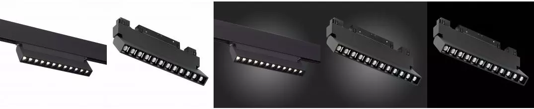ST364.436.12 Магнитный трековый светильник Чёрный LED 1*12W 3000K 1 009Lm Ra>90 36° IP20 L219xW22xH1