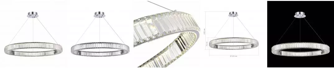 SL1622.163.01 Люстра подвесная ST-Luce Хром/Прозрачный LED 1*40W 4000K