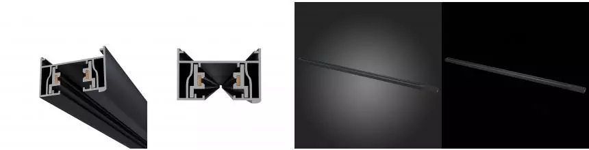 ST001.439.00 Шинопровод однофазный накладной ST-Luce Чёрный Длина 3 000мм