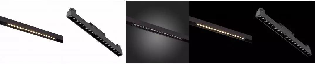 ST361.446.18 Магнитный трековый светильник Черный LED 1*18W 4000K 1 407Lm Ra>90 36° IP20 L331xW22xH4