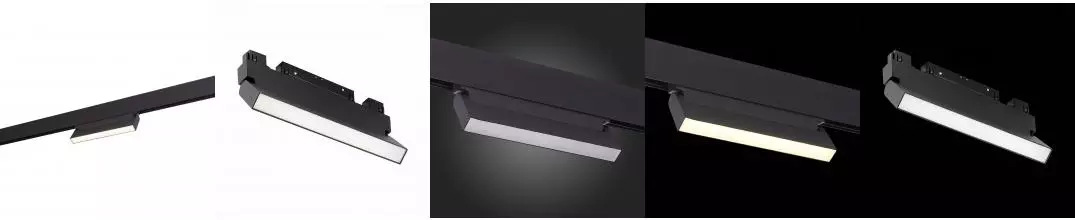 ST363.446.12 Магнитный трековый светильник Черный LED 1*12W 4000K 720Lm Ra>90 120 IP20 L219xW22xH108