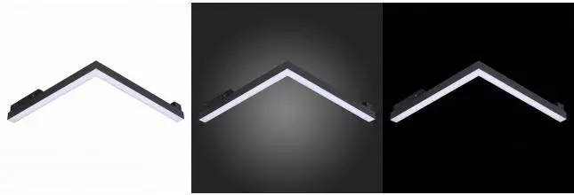 ST800.436.15 Магнитный трековый светильник Чёрный LED 1*15W 3000K 950Lm Ra>90 120° IP20 L305xW305xH2