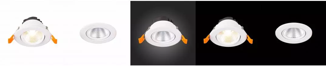 ST211.548.08.36 Светильник встр. Белый LED 1*8W 4000K 640Lm Ra80 36° IP20 D86xH50 220-240V