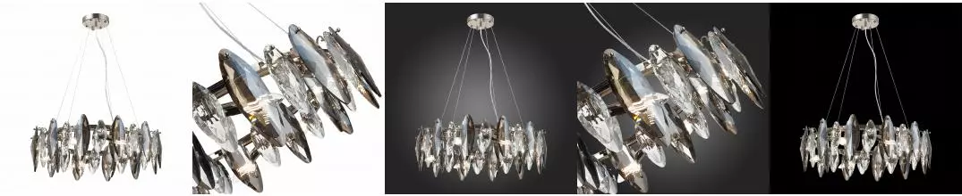 SL1227.103.08 Люстра подвесная ST-Luce Никель/Прозрачный E14 8*40W