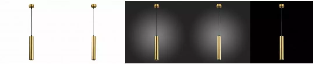 ST151.303.01 Светильник подвесной Золотистый GU10 1*50W  IP20 D54xH290 220V Без ламп