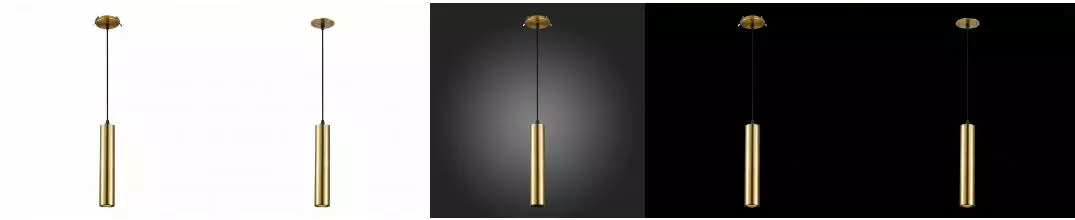 ST151.308.01 Встраиваемый подвесной светильник Золотистый GU10 1*50W  IP20 D54xH290 220V Без ламп