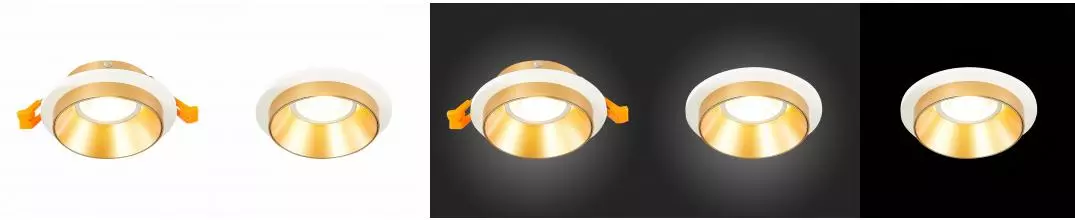 ST206.258.01 Светильник встр. Белый GU10 1*50W  IP20 D92xH38 220V Без ламп