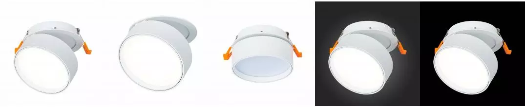 ST651.548.14 Встраиваемый поворотный светильник Белый LED 1*14W 4000K 1 100Lm Ra>90 120° IP20 D105xH