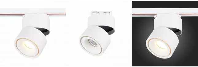 ST652.536.12 Светильник трек. Белый LED 1*12W 3000K 1 000Lm Ra>90 36° IP20 D100xH136 170-240VV