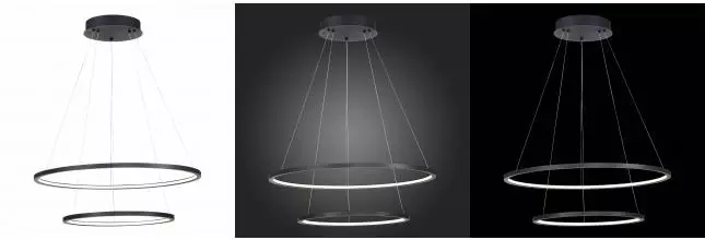 ST603.443.56 Светильник подвесной ST-Luce Чёрный/Белый LED 1*56W 4000K