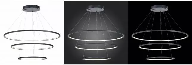 ST603.443.114 Светильник подвесной ST-Luce Чёрный/Белый LED 1*114W 4000K