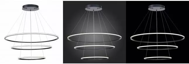 ST604.443.114 Светильник подвесной ST-Luce Чёрный/Белый LED 1*114W 4000K