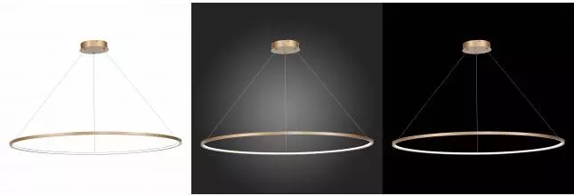 ST603.243.57 Светильник подвесной ST-Luce Золотистый/Белый LED 1*57W 4000K