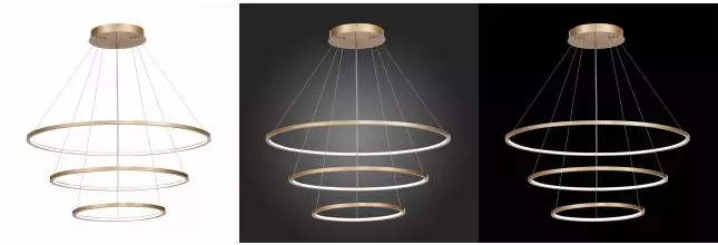 ST603.243.114 Светильник подвесной ST-Luce Золотистый/Белый LED 1*114W 4000K