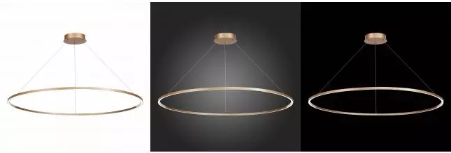 ST605.243.57 Светильник подвесной ST-Luce Золотистый/Белый LED 1*57W 4000K