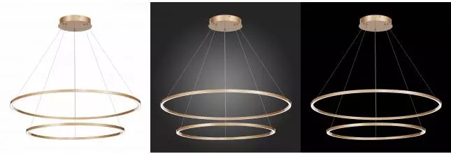 ST605.243.91 Светильник подвесной ST-Luce Золотистый/Белый LED 1*91W 4000K