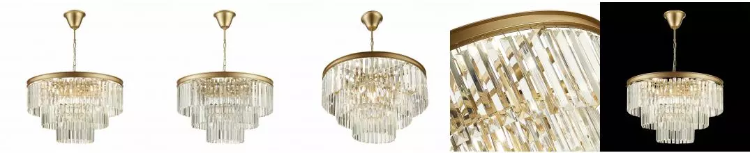 SL1624.203.12 Люстра подвесная ST-Luce шампань/прозрачный E14 12*40W