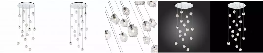 SL1175.103.18 Светильник подвесной ST-Luce Хром/Прозрачный E14 18*40W