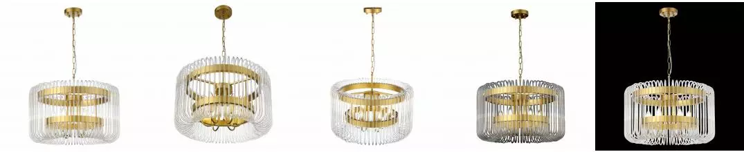 SL1228.203.06 Люстра подвесная ST-Luce Золотистый/Прозрачный E14 6*40W