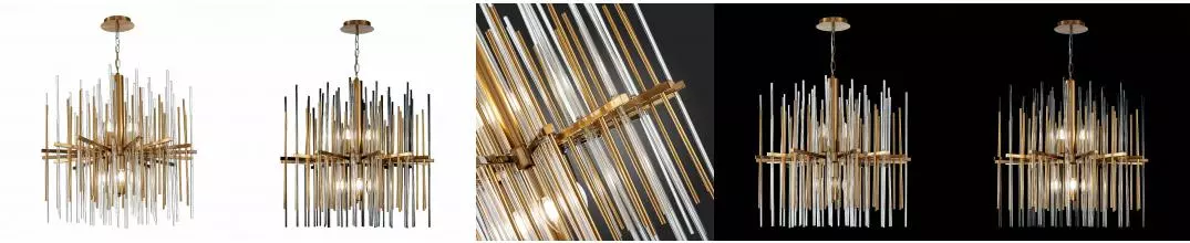 SL1628.303.08 Люстра подвесная ST-Luce Латунь/Прозрачный, Латунь E14 8*40W