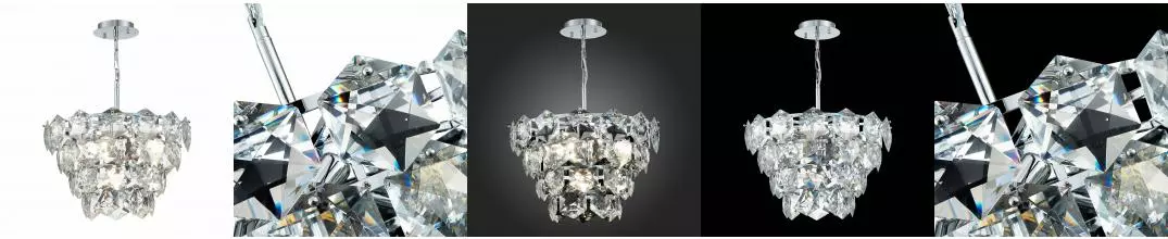 SL1631.103.06 Люстра подвесная ST-Luce Хром/Прозрачный E14 6*40W