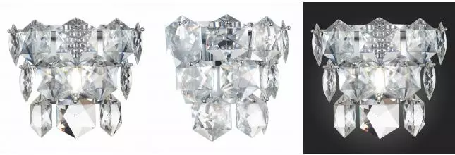 SL1631.101.01 Бра ST-Luce Хром/Прозрачный E14 1*40W