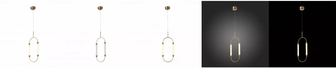 SL6004.303.02 Подвес ST-Luce Латунь/Белый LED 2*4W 3000K