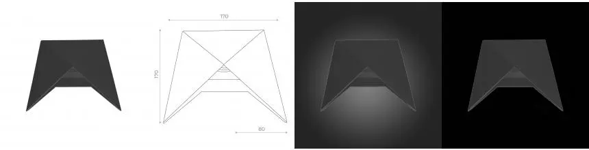 SL9503.401.01 Светильник уличный настенный ST-Luce Черный LED 1*7W 4000K