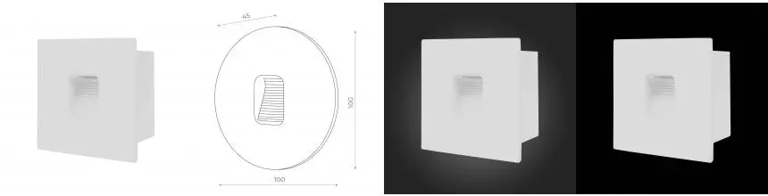 SL9501.541.01 Светильник уличный настенный ST-Luce Белый LED 1*1W 4000K