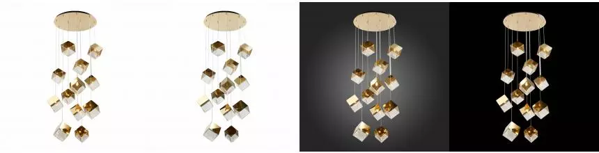 SL1182.203.12 Светильник подвесной ST-Luce Золотистый/Прозрачный, Золотистый G9 12*5W