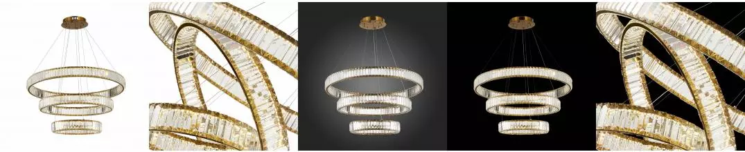 SL1622.303.03 Люстра подвесная ST-Luce Латунь/Прозрачный LED 1*122W 4000K SL1622.303.03 Люстра подвесная ST-Luce Латунь/Прозрачный LED 1*122W 4000K