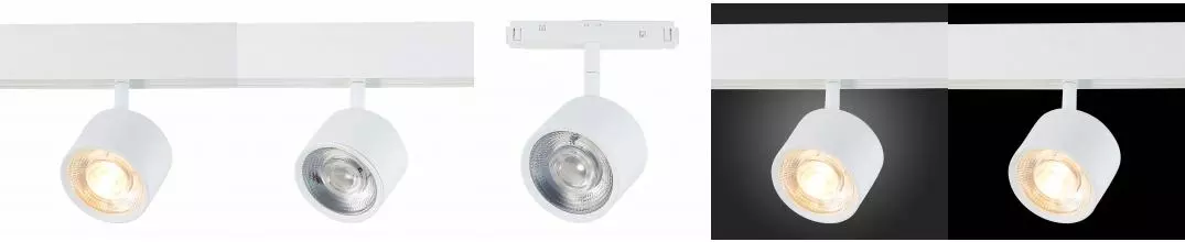 ST353.536.06 Магнитный трековый светильник белый LED 1*6W 3000K 560Lm Ra>80 36° IP20 L120xW81xH138 4