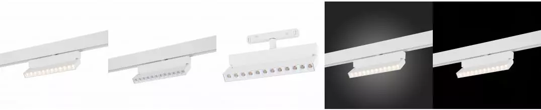 ST362.536.12 Магнитный трековый светильник белый LED 1*12W 3000K 1 009Lm Ra>80 36° IP20 L219xW22xH13