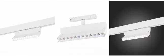 ST362.546.12 Магнитный трековый светильник белый LED 1*12W 4000K 1 009Lm Ra>80 36° IP20 L219xW22xH13