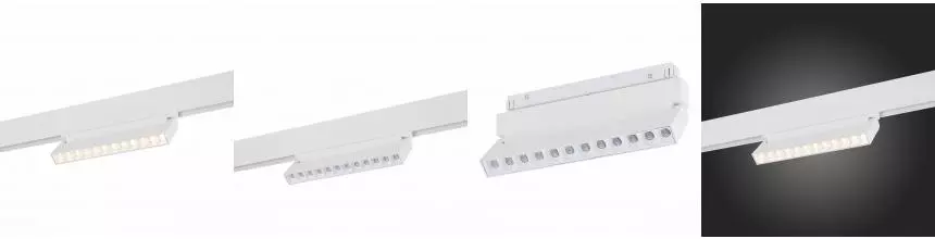 ST364.536.12 Магнитный трековый светильник белый LED 1*12W 3000K 1 009Lm Ra>80 36° IP20 L219xW22xH10