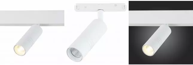 ST365.536.12 Магнитный трековый светильник белый LED 1*12W 3000K 1 020Lm Ra>90 36° IP20 L-xW44xH130