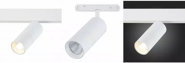 ST365.536.18 Магнитный трековый светильник белый LED 1*18W 3000K 1 530Lm Ra>80 36° IP20 L-xW60xH148