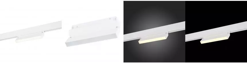 ST363.536.12 Магнитный трековый светильник Белый LED 1*12W 3000K 720Lm Ra>80 120 IP20 L219xW22xH108