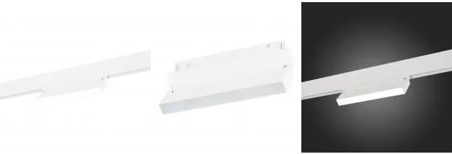 ST363.546.12 Магнитный трековый светильник Белый LED 1*12W 4000K 720Lm Ra>80 120 IP20 L219xW22xH108