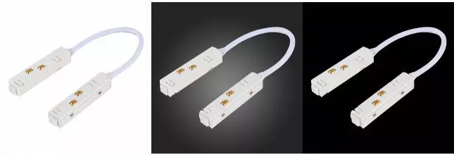 ST006.549.00 Коннектор питания угловой для магнитного шинопровода  ST-Luce Белый