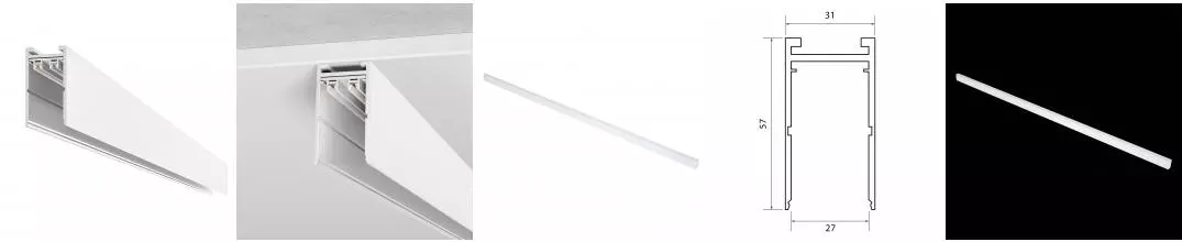 ST015.529.00 Шинопровод SKYLINE 220 накладной ST-Luce Белый