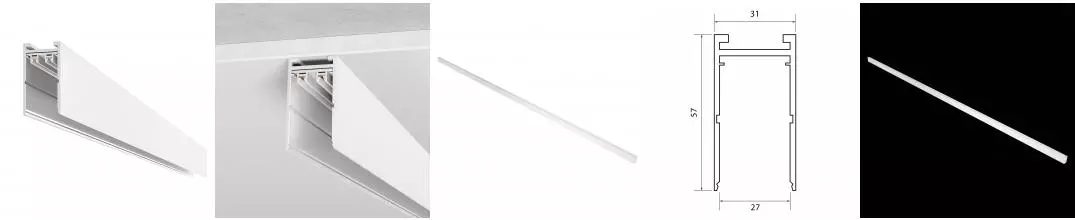 ST015.539.00 Шинопровод SKYLINE 220 накладной ST-Luce Белый