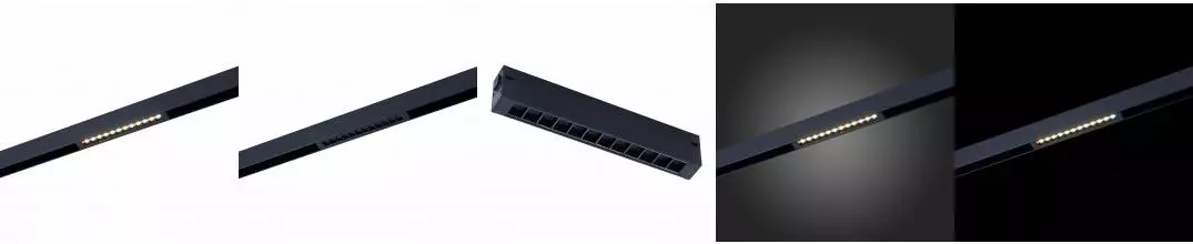 ST655.496.09 Светильник трек. SMART Черный LED 1*9W 2700K-6000K 700Lm Ra>90 24 IP20 L220xW25xH41 220V